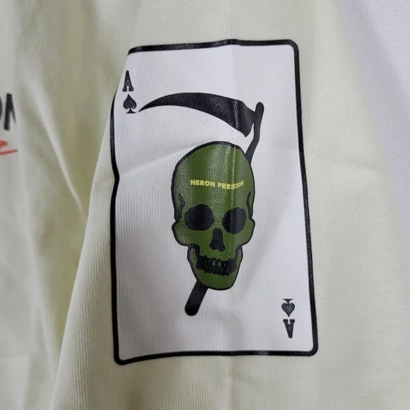 Heron Preston Cream Short Sleeve Tee